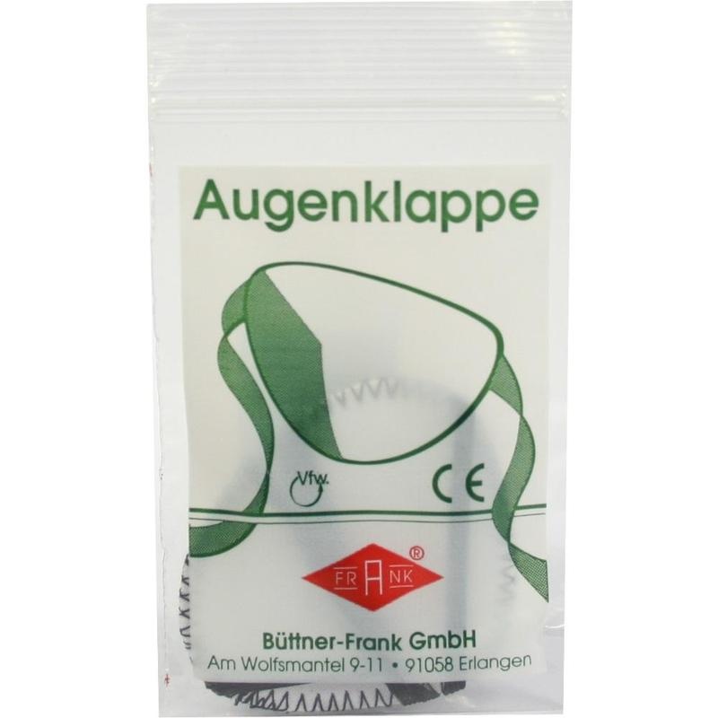 AUGENKLAPPE mit Gummiband schwarz