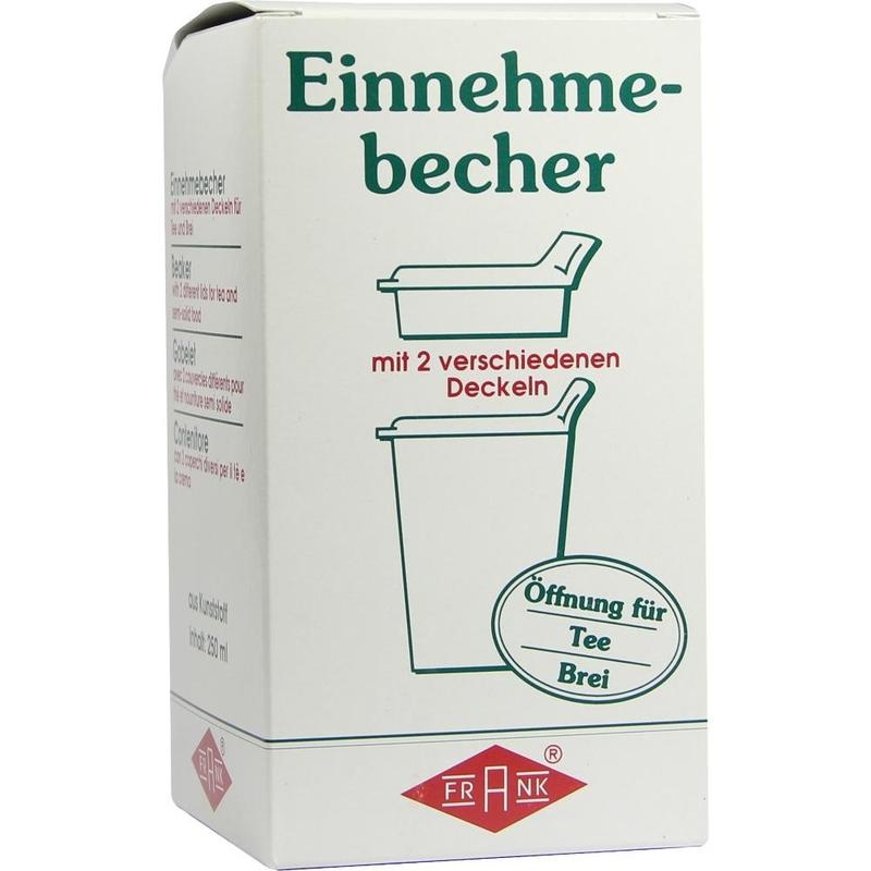 EINNEHMEBECHER Kunststoff m.2 Trinkdeckel