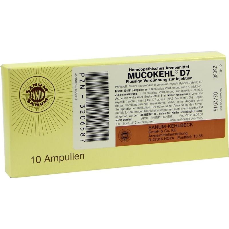 MUCOKEHL D 7 Ampullen