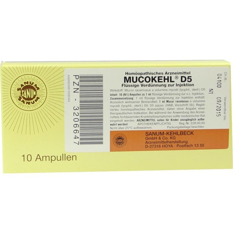 MUCOKEHL D 5 Ampullen
