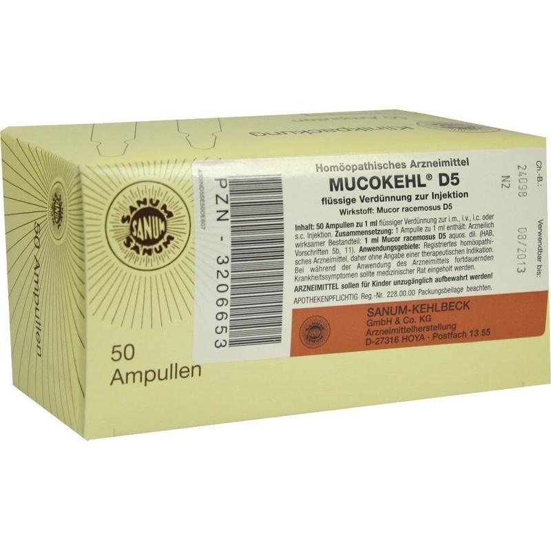 MUCOKEHL D 5 Ampullen