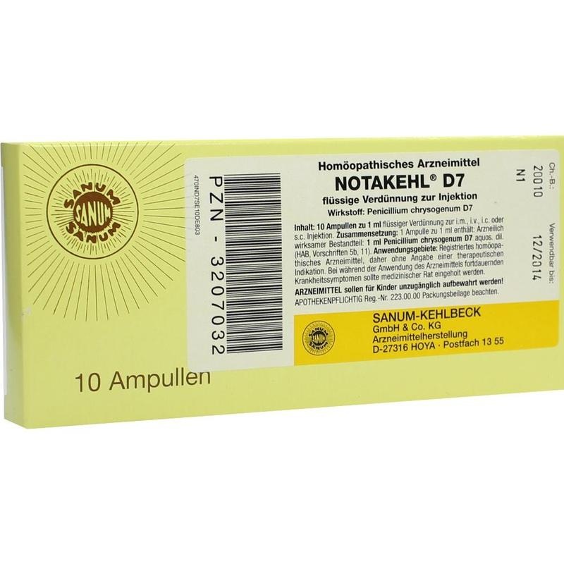 NOTAKEHL D 7 Ampullen