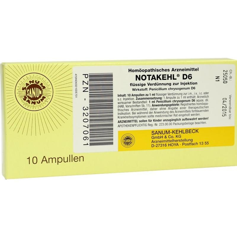 NOTAKEHL D 6 Ampullen