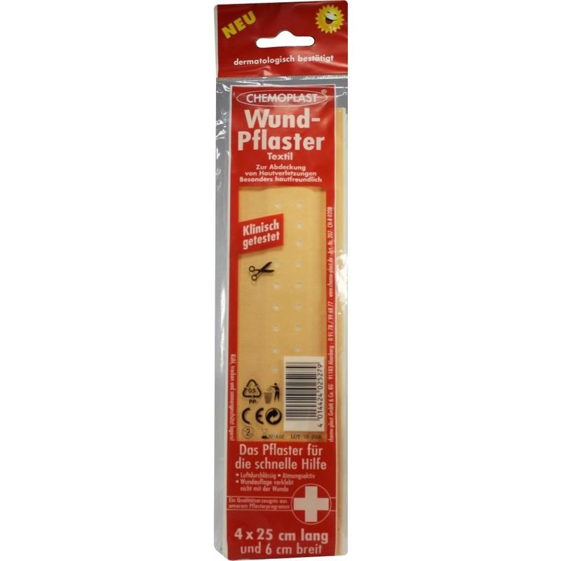 WUNDPFLASTER Textil 6 cmx0,25 m