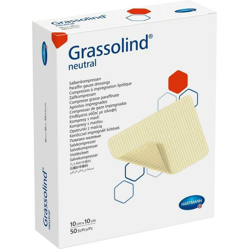 GRASSOLIND Salbenkompressen 10x10 cm steril