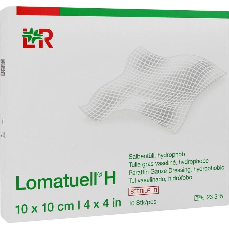 LOMATUELL H Salbentüll 10x10 cm steril