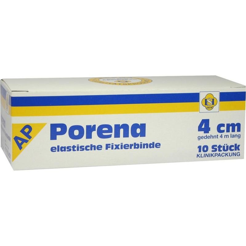 PORENA elast.Mullbinde 4 cm weiß o.Cello