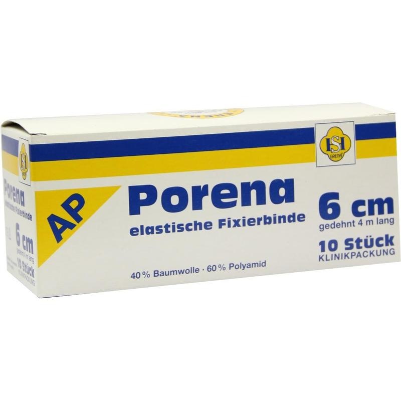 PORENA elast.Mullbinde 6 cm weiß o.Cello