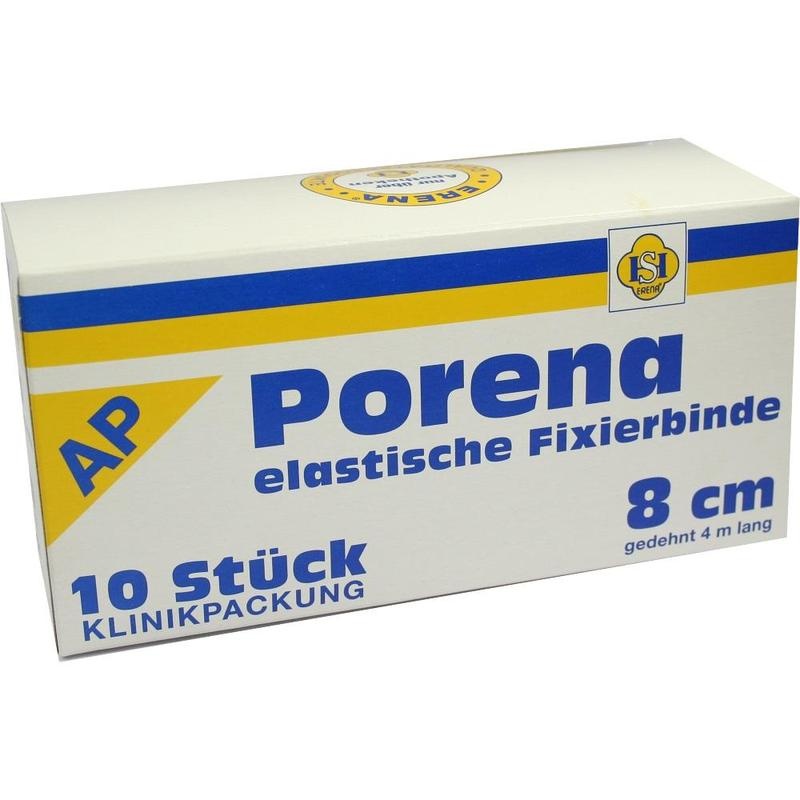 PORENA elast.Mullbinde 8 cm weiß o.Cello