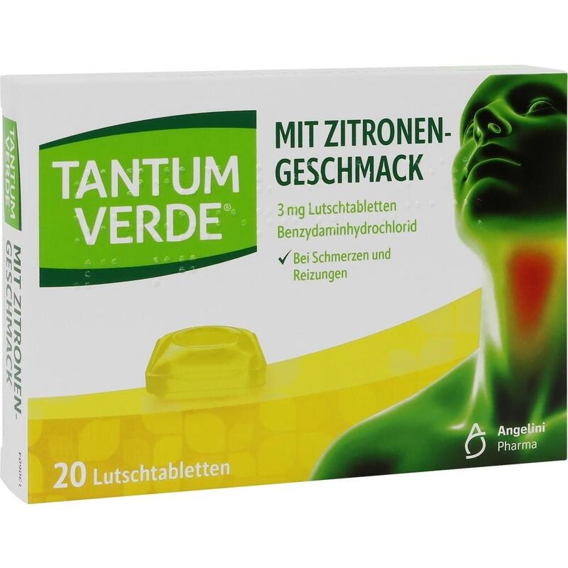 Tantum Verde 3 mg Lutschtabletten Zitrone – Bei Halsschmerzen