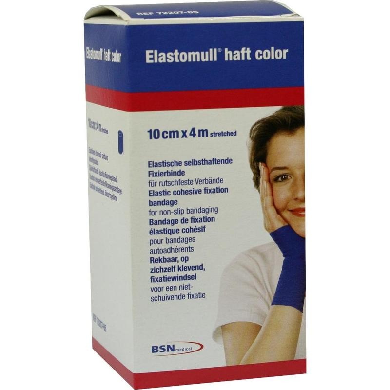 ELASTOMULL haft color 10 cmx4 m Fixierb.blau