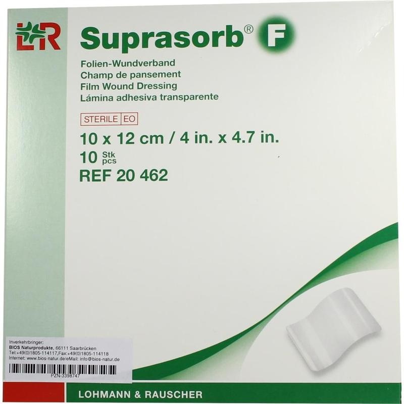 SUPRASORB F Folien Wundverb.10x12 cm steril