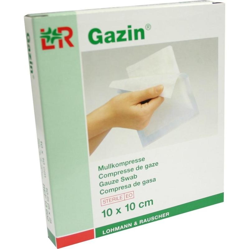 GAZIN Mullkomp.10x10 cm steril 8fach