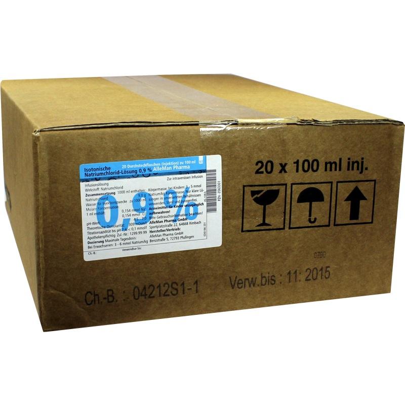 ISOTONISCHE NaCl 0,9% DELTAM.Injektion Glasfl.