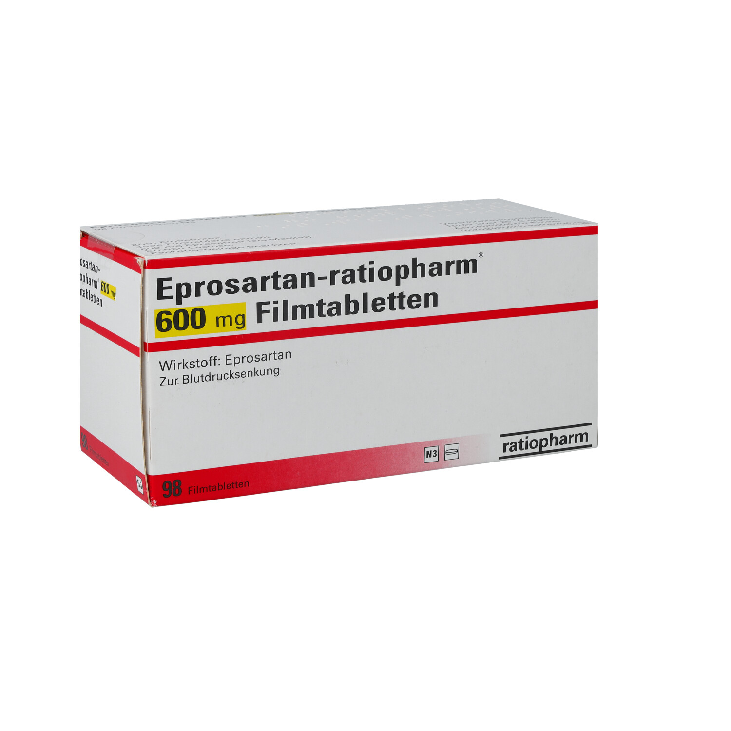EPROSARTAN-ratiopharm 600 mg Filmtabletten