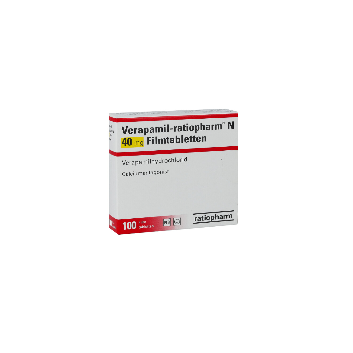 VERAPAMIL-ratiopharm N 40 mg Filmtabletten