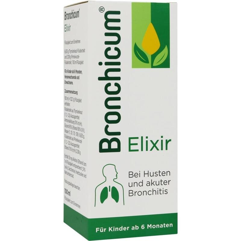 Bronchicum® Elixir bei akuter Bronchitis, verschleimtem Husten & festsitzendem Schleim