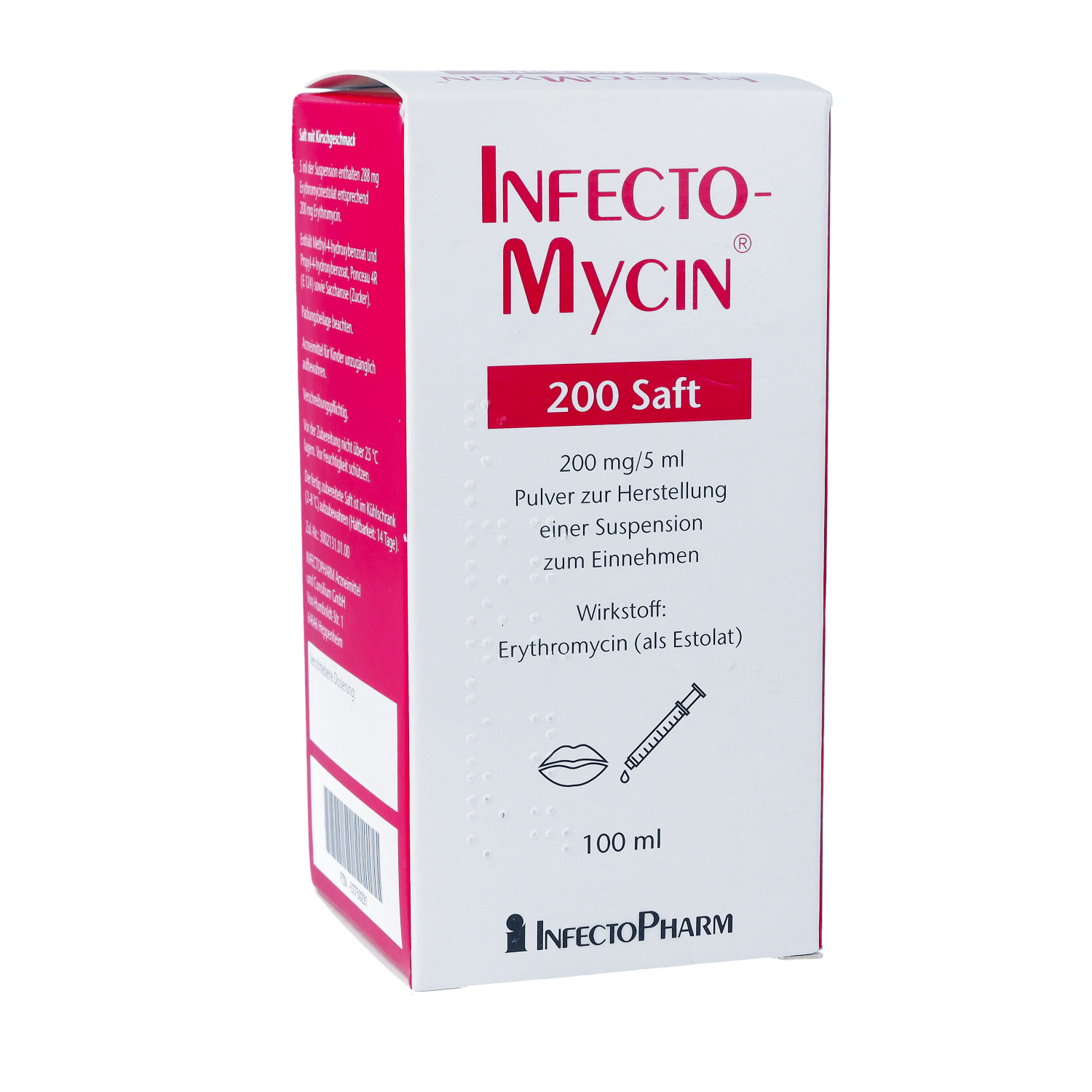 INFECTOMYCIN 200 Saft Plv.z.Herst.e.Susp.z.Einn.