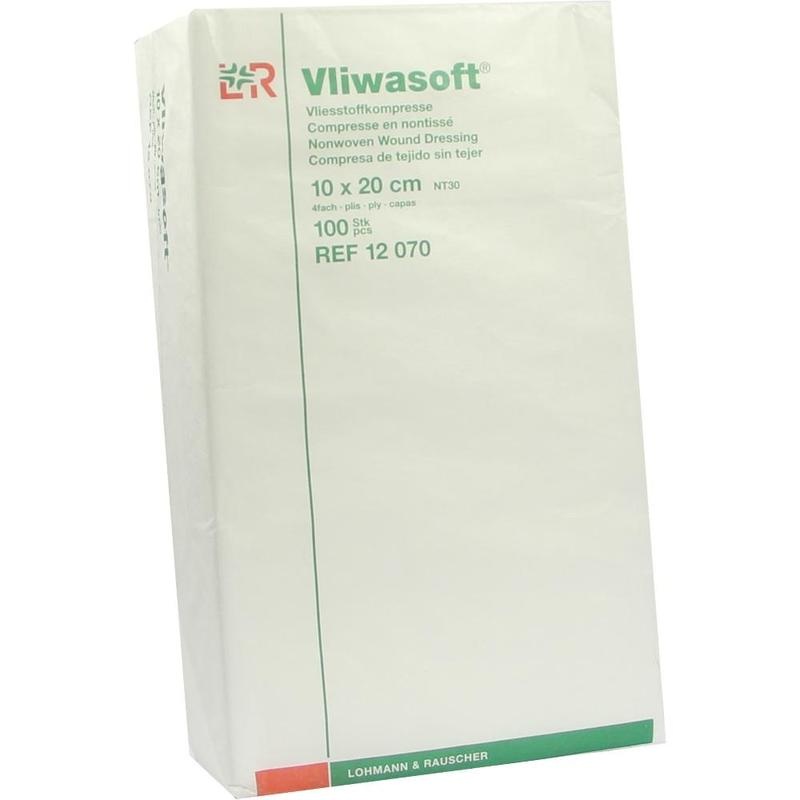 VLIWASOFT Vlieskompressen unsteril 10x20 cm 4l.
