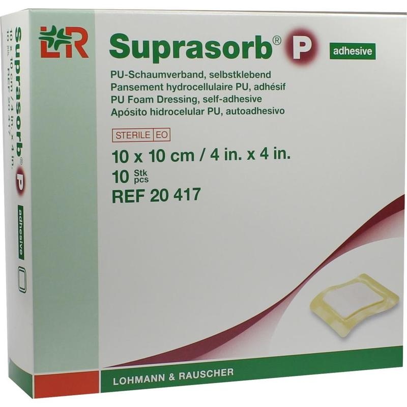 SUPRASORB P PU-Schaumv.selbstklebend 10x10 cm
