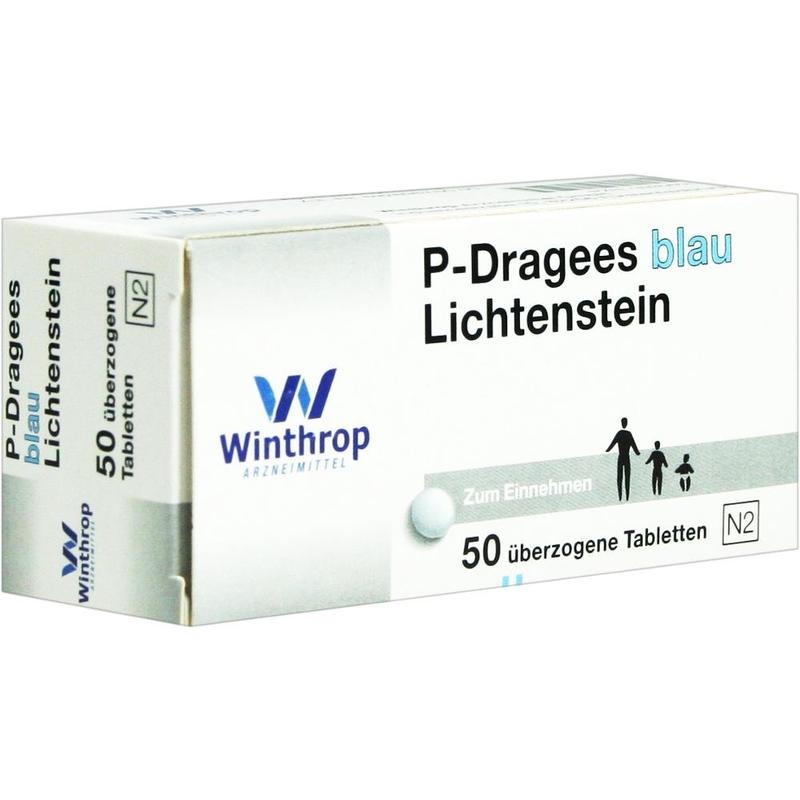 P DRAGEES blau