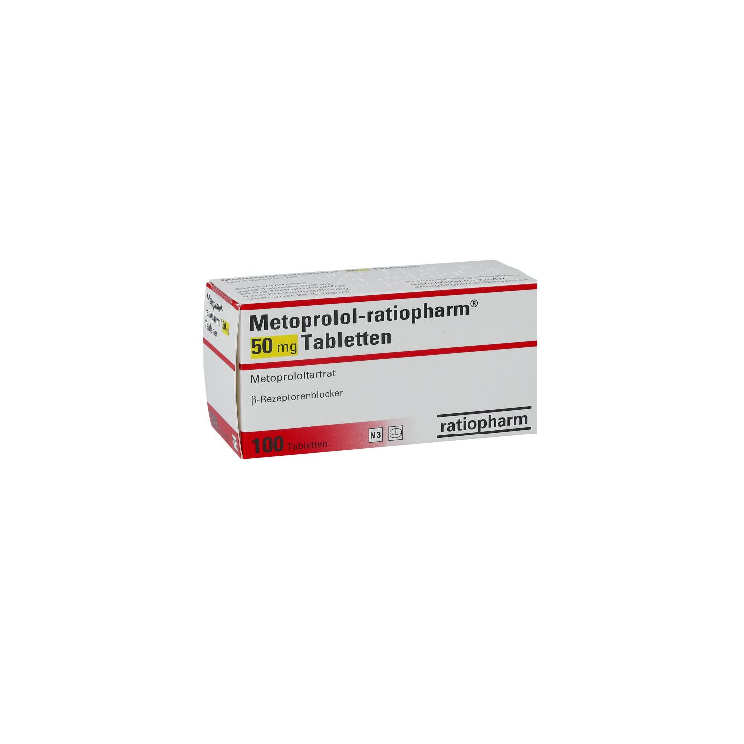 METOPROLOL-ratiopharm 50 mg Tabletten