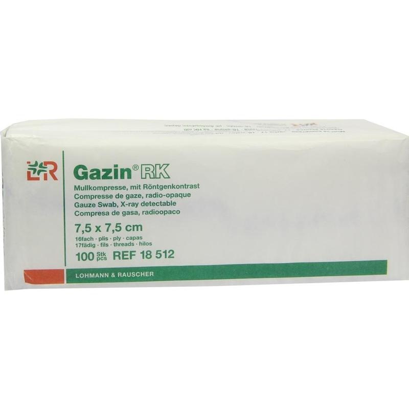 GAZIN Mullkomp.7,5x7,5 cm unsteril 16fach RK