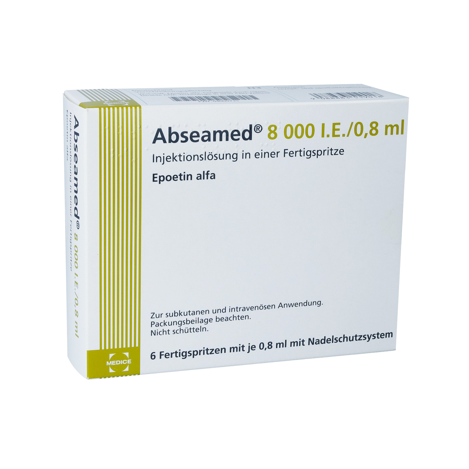 ABSEAMED 8.000 I.E./0,8 ml Inj.-Lsg.i.e.F.-Sp.