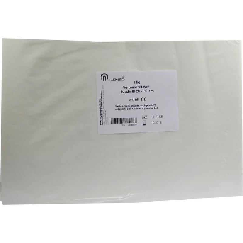 VERBANDZELLSTOFF hochgebleicht 20x30 cm