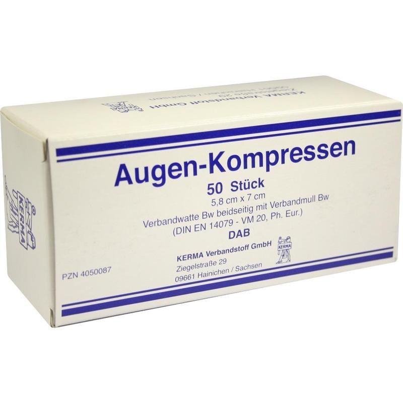 AUGENKOMPRESSEN 5,8x7 cm unsteril
