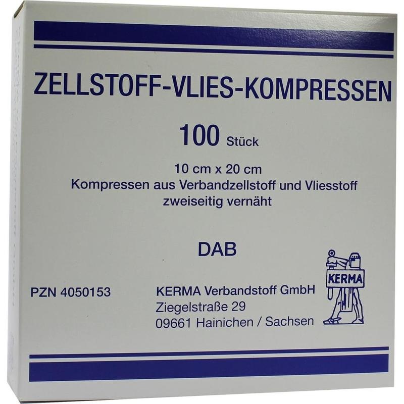 ZELLSTOFF VLIES Kompressen unsteril 10x20 cm