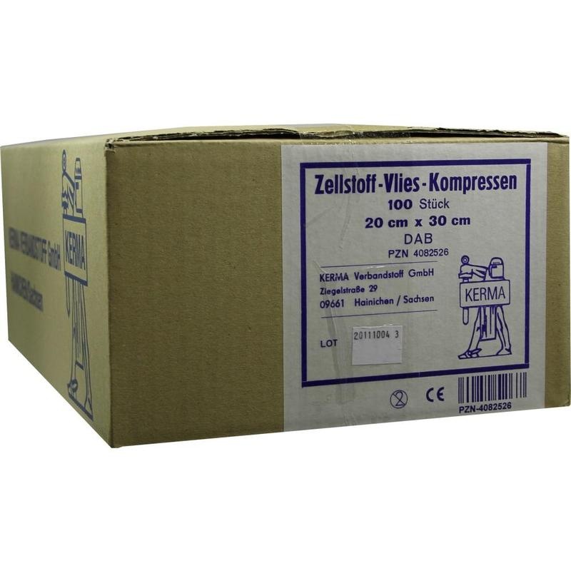 ZELLSTOFF VLIES Kompressen unsteril 20x30 cm
