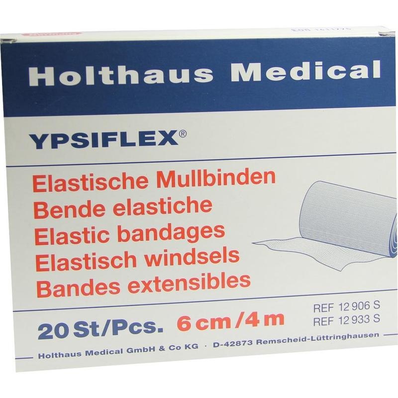 MULLBINDEN elastisch 6 cmx4 m