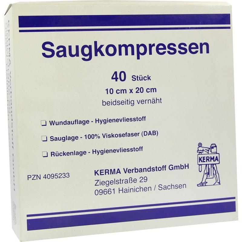 SAUGKOMPRESSEN unsteril 10x20 cm