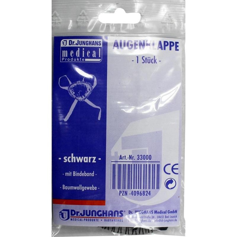 AUGENKLAPPE mit Bindeband schwarz 33000