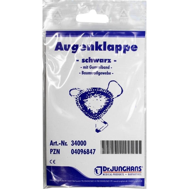 AUGENKLAPPE mit Gummiband schwarz 34000