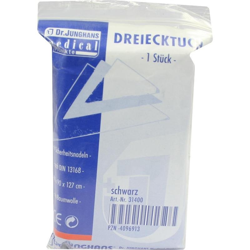 DREIECKTUCH schwarz 90x90x127 31400