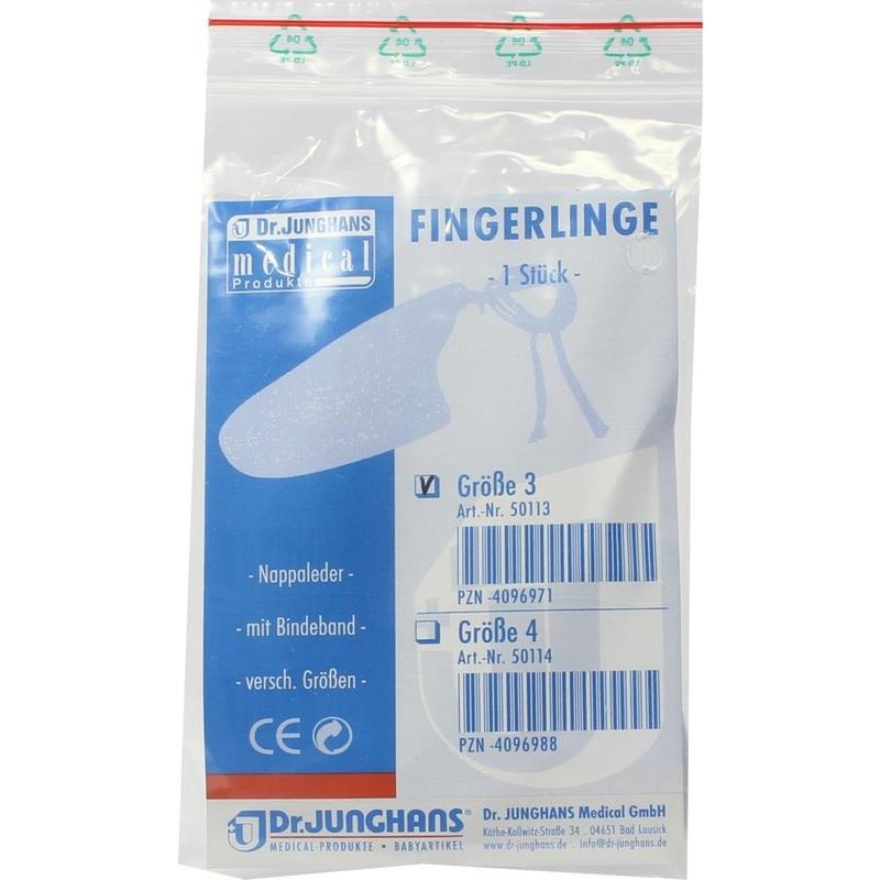 FINGERLING Nappaleder Gr.3 m.Bindeband