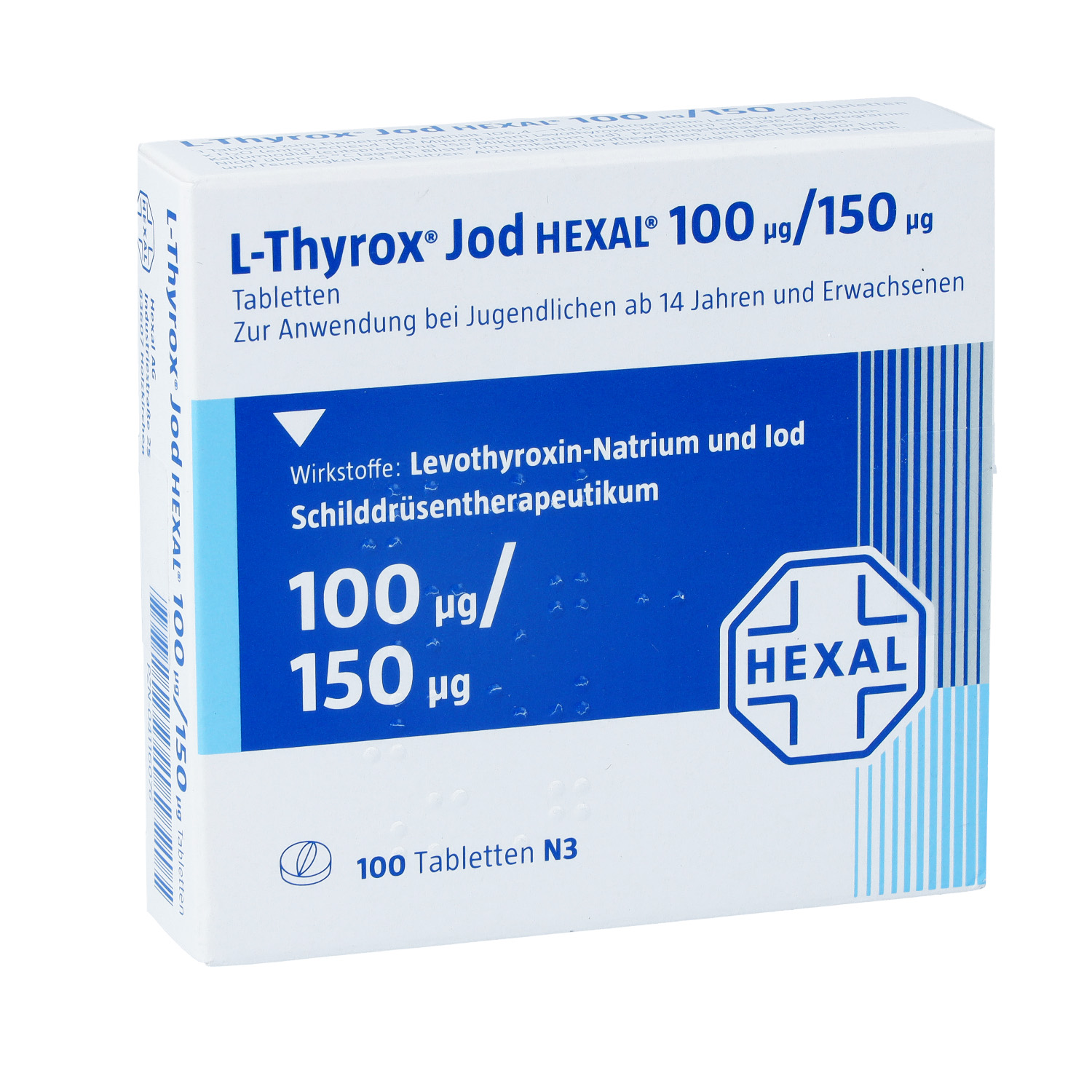 L-THYROX Jod HEXAL 100/150 Tabletten