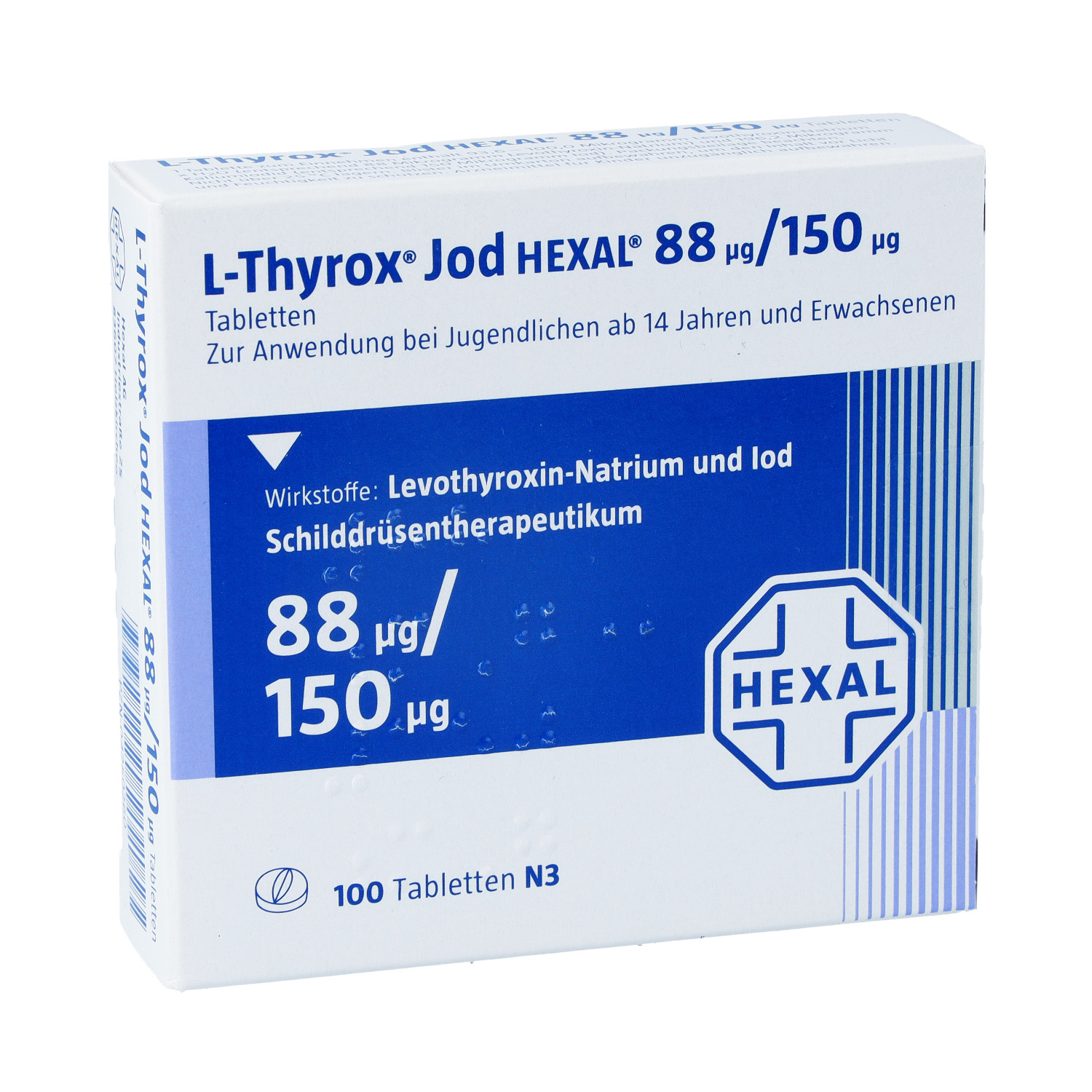 L-THYROX Jod HEXAL 88/150 Tabletten