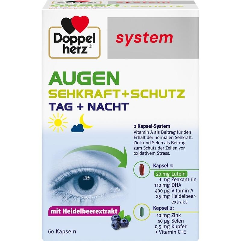 DOPPELHERZ Augen Sehkraft+Schutz system Kapseln