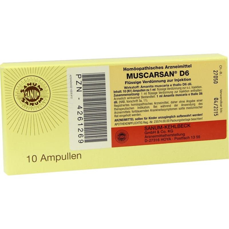 MUSCARSAN D 6 flüssige Verdünnung z.Injektion Amp.