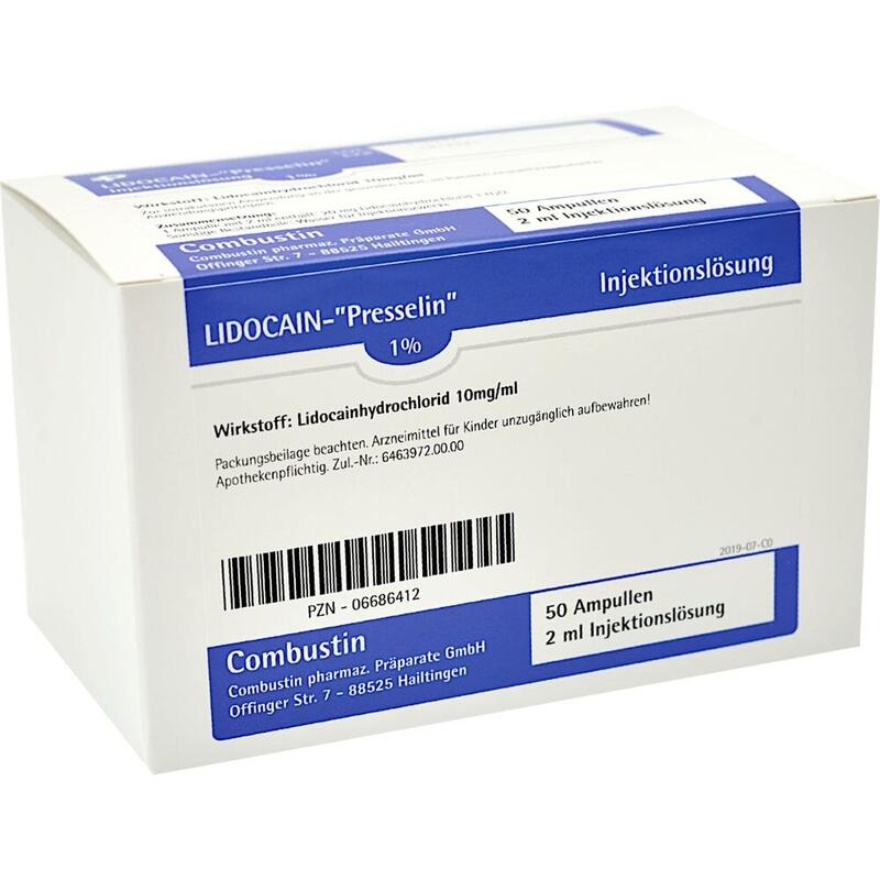 LIDOCAIN Presselin 1% Injektionslösung Ampullen