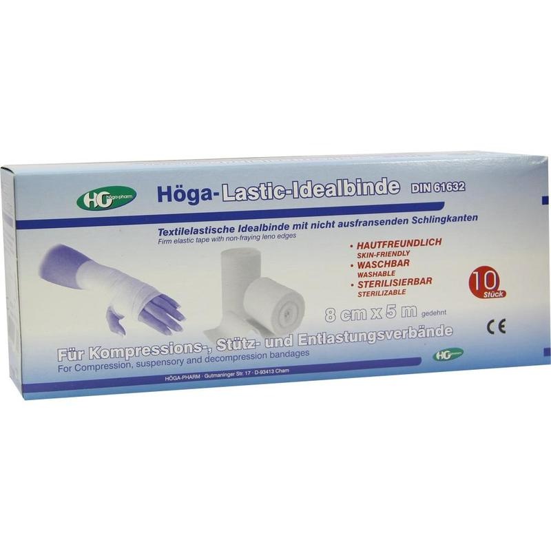 HÖGA-LASTIC Idealbinde 8 cmx5 m o.Cellophan