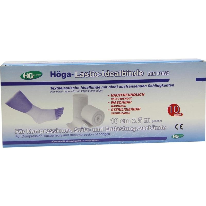 HÖGA-LASTIC Idealbinde 10 cmx5 m o.Cellophan
