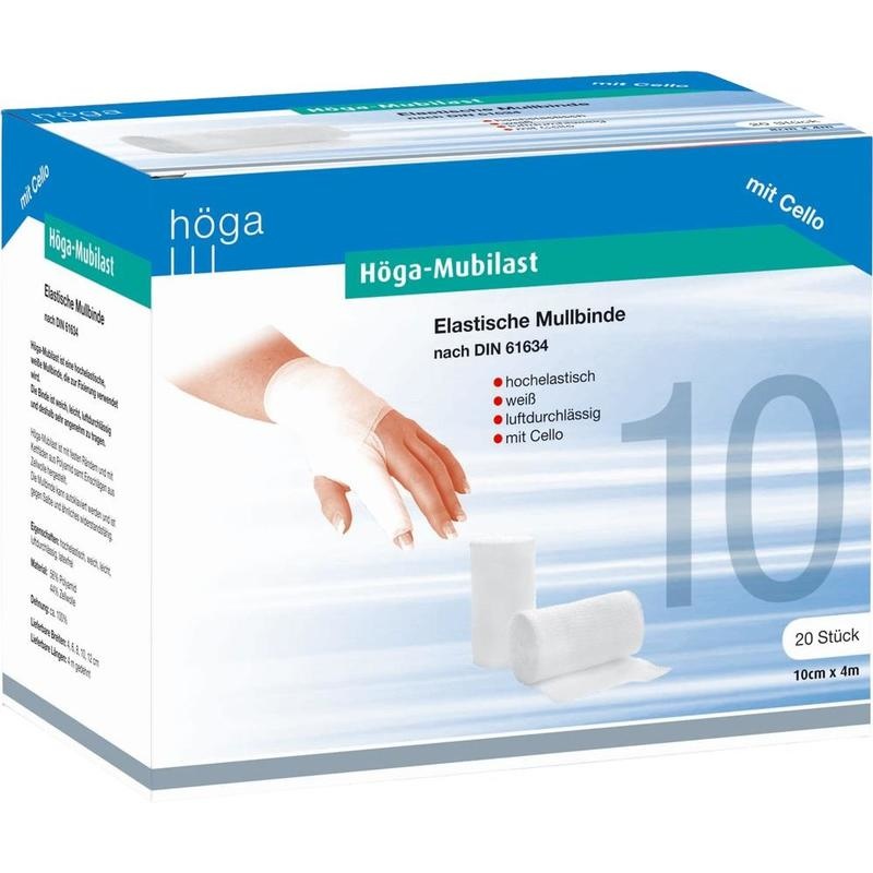 HÖGA-MUBILAST Fixierbinde 10 cmx4 m m.Cellophan