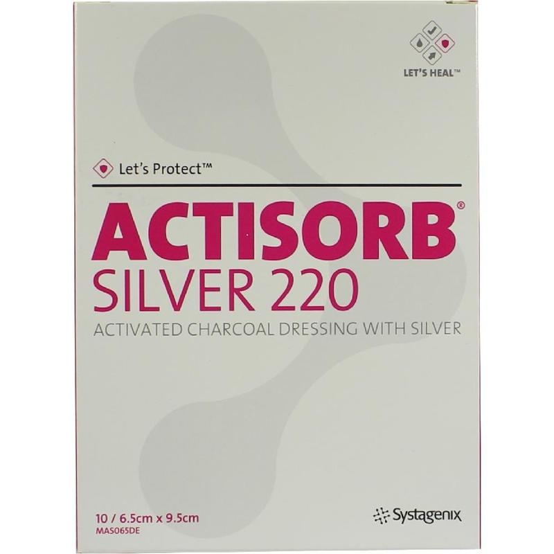 ACTISORB 220 Silver 6,5x9,5 cm steril Kompressen