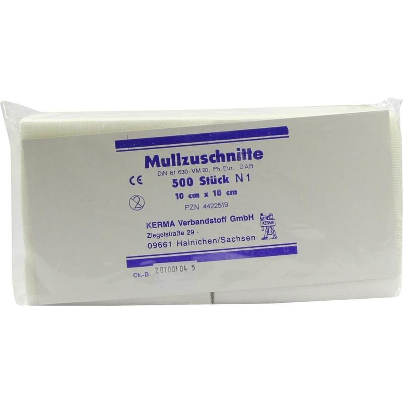 MULLZUSCHNITTE BW unsteril 10x10 cm