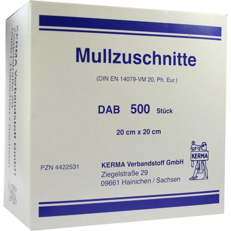 MULLZUSCHNITTE BW unsteril 20x20 cm