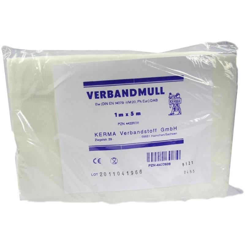 VERBANDMULL 1x5 m unsteril